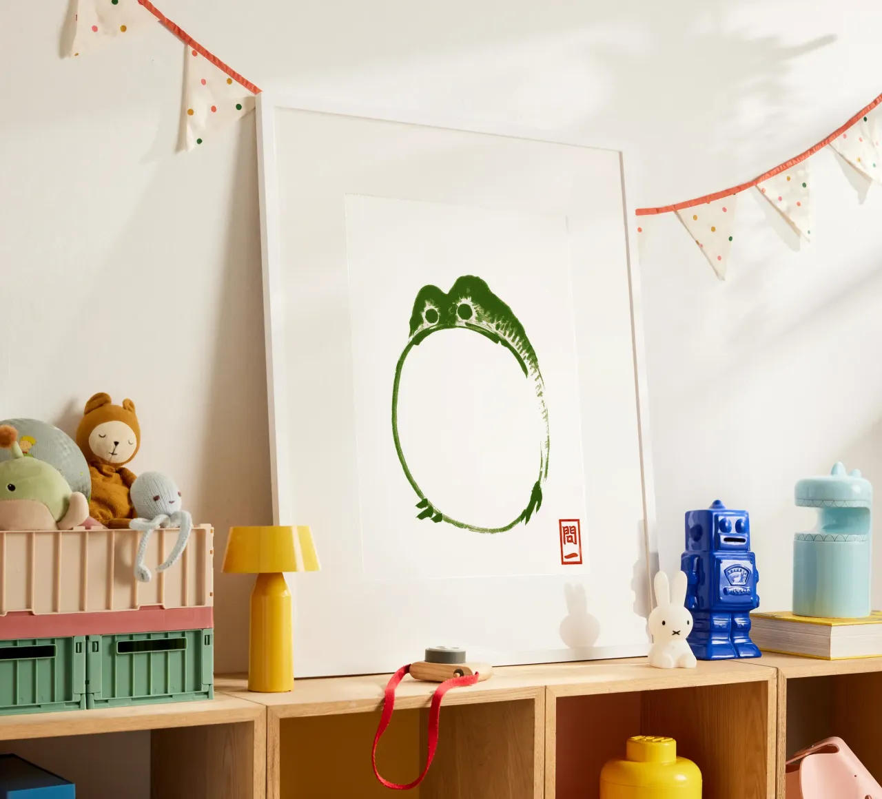 Grumpy Toad poster by Chérie Prints