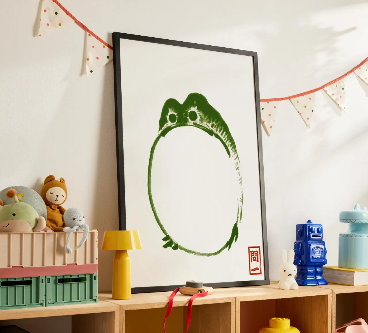 Grumpy Toad poster by Chérie Prints