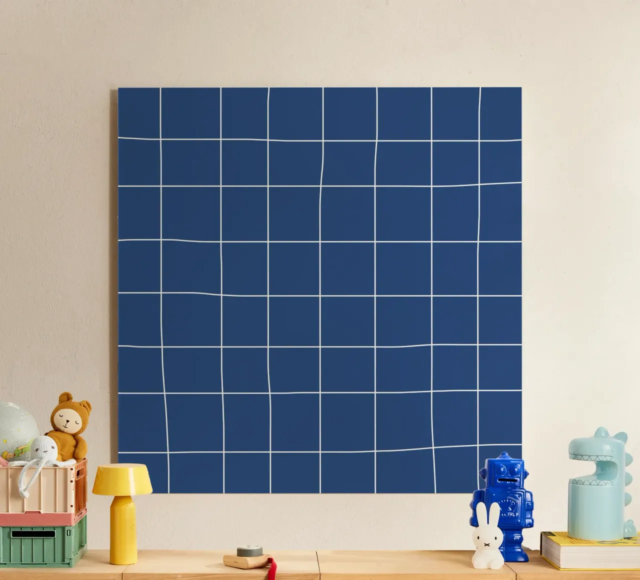 Blue grid plexiglass da TijanaArtStudio88
