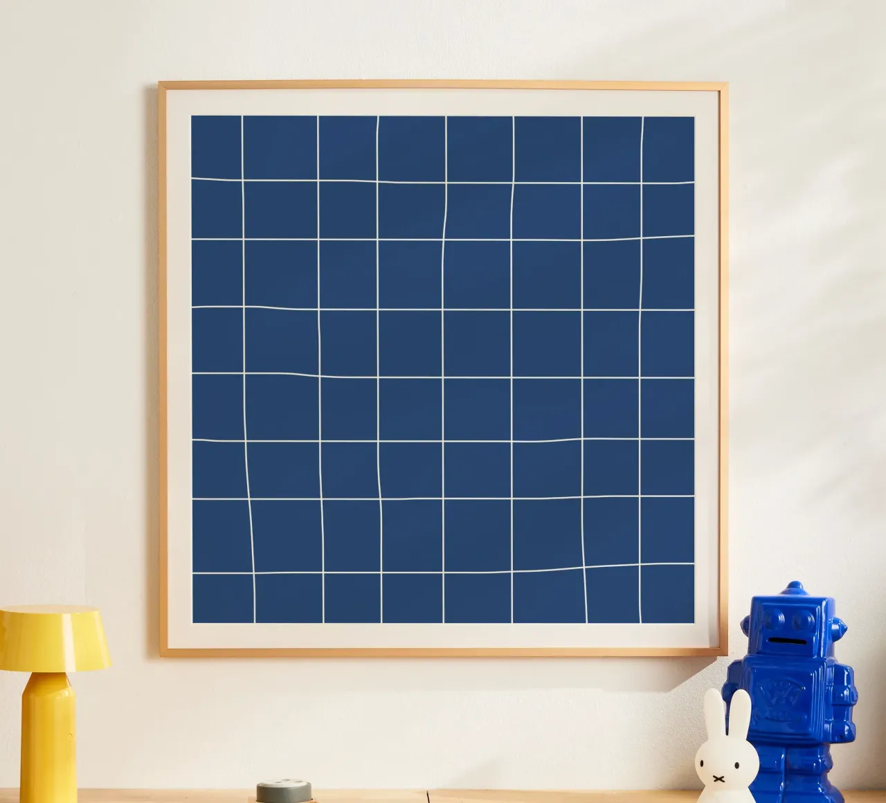 Blue grid poster da TijanaArtStudio88