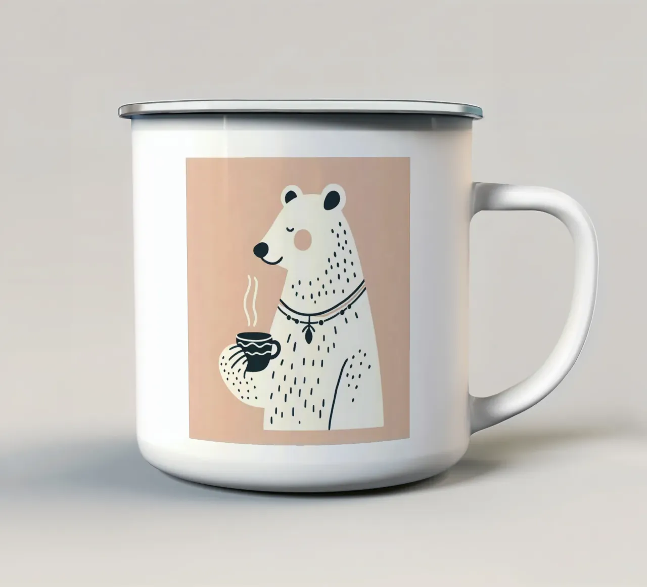 Orso-ista tazza in smalto da KANESYAARTS