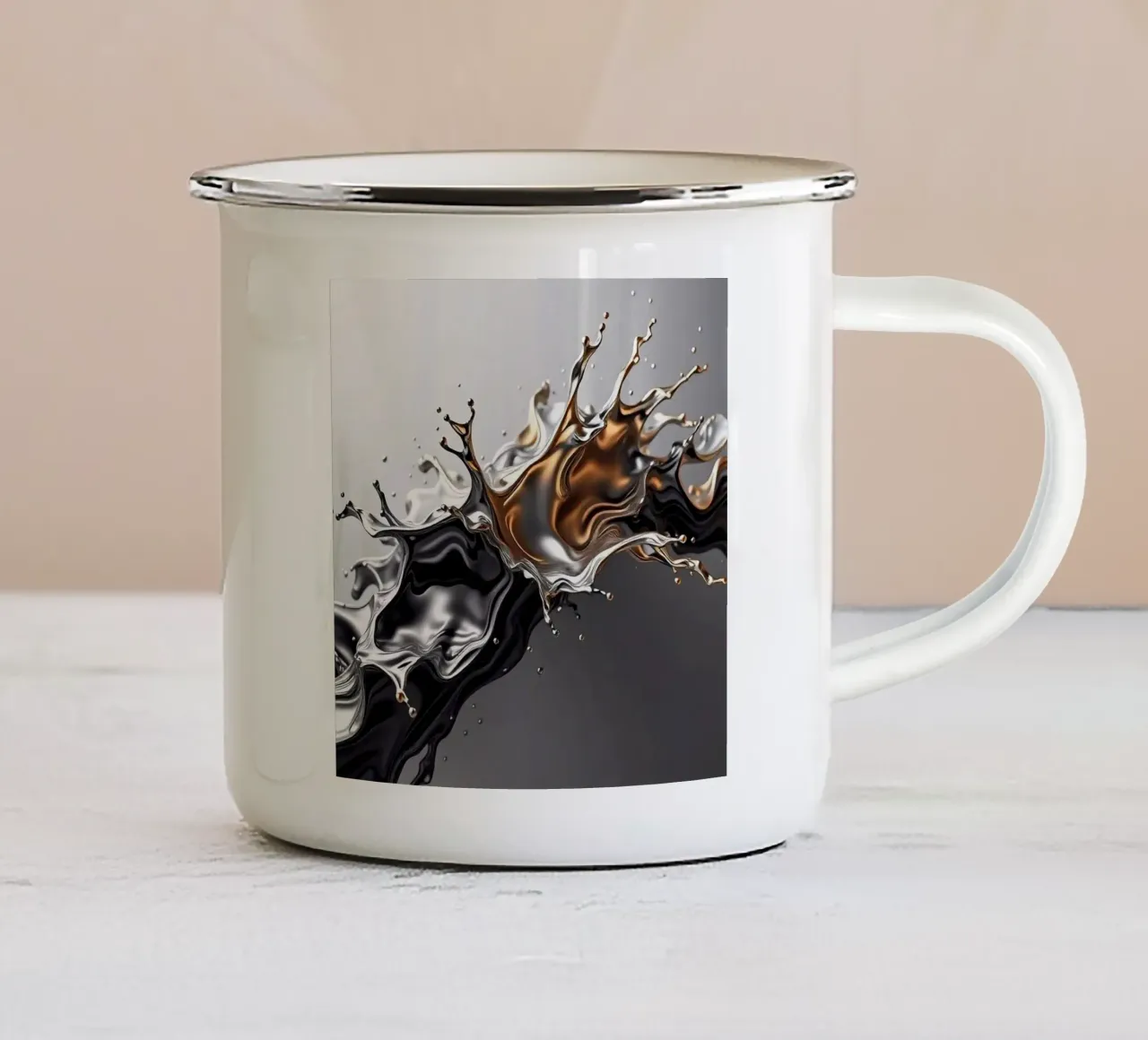 Sprazzi di colore brillante tazza in smalto da BenCoStyle