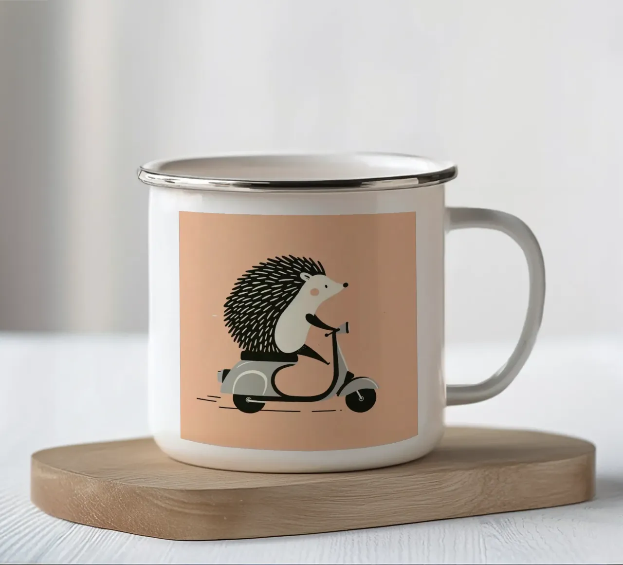 Cavaliere a spillo tazza in smalto da KANESYAARTS