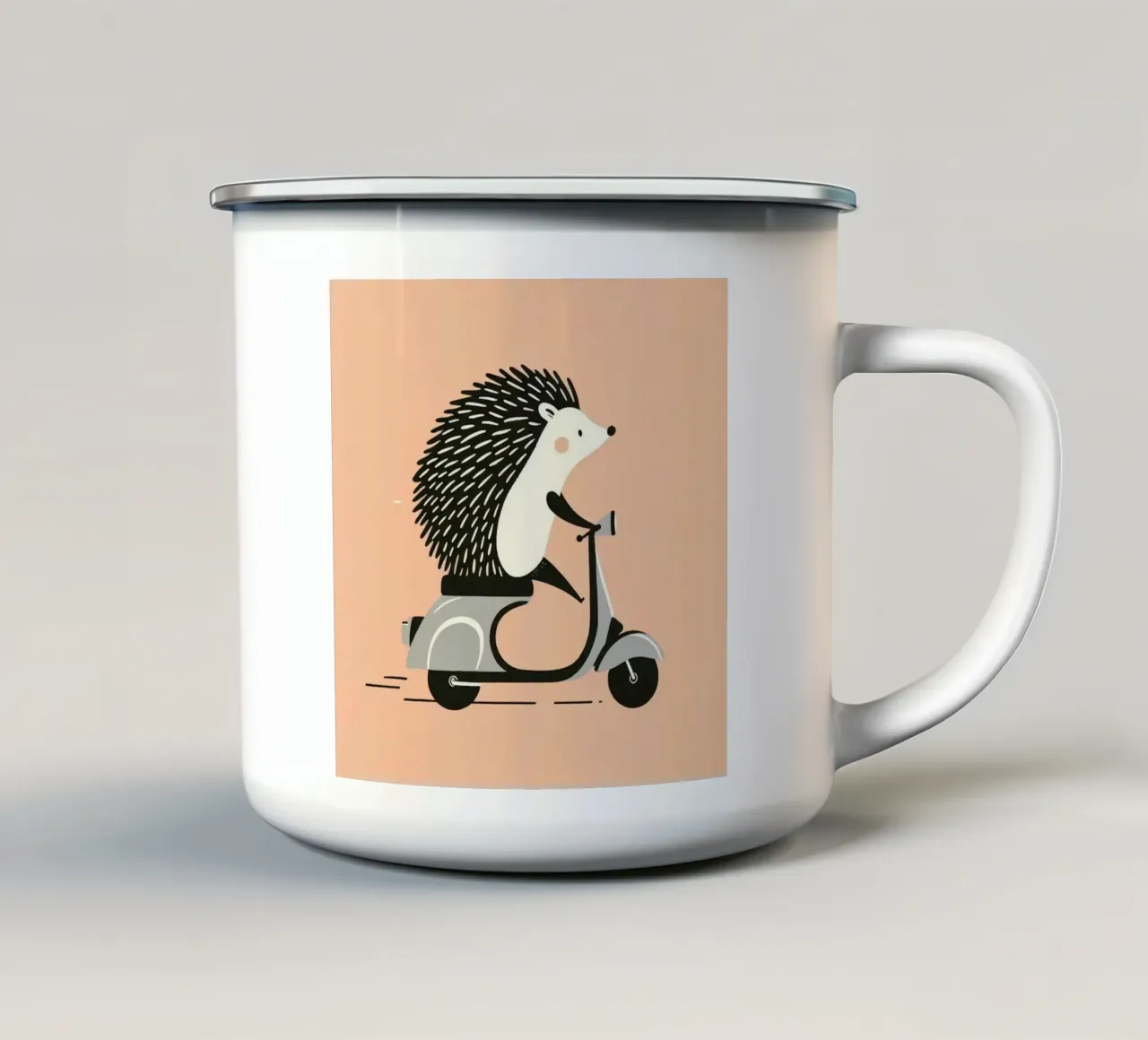 Cavaliere a spillo tazza in smalto da KANESYAARTS