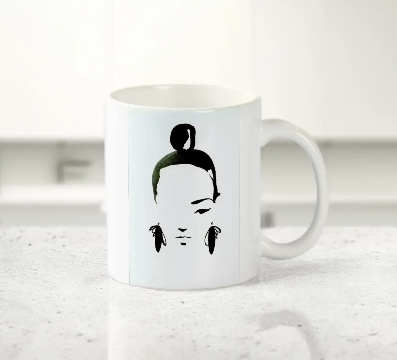 Face Nr. 1 tazza in ceramica da Ekaterina Koroleva