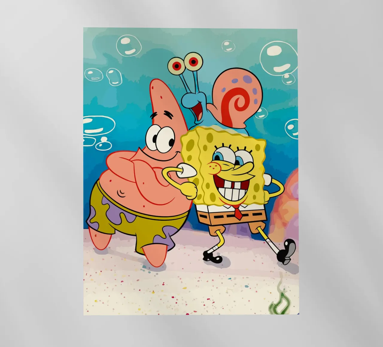 Spongebob and Patrick pellicola backlit da Dumery Art