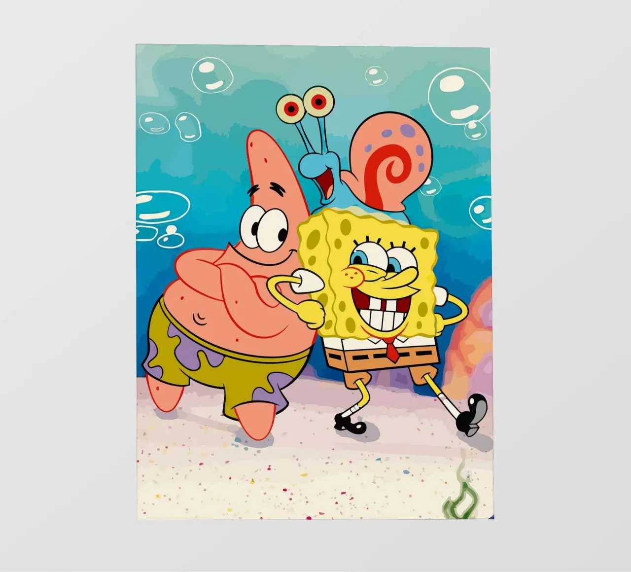 Spongebob and Patrick pellicola backlit da Dumery Art