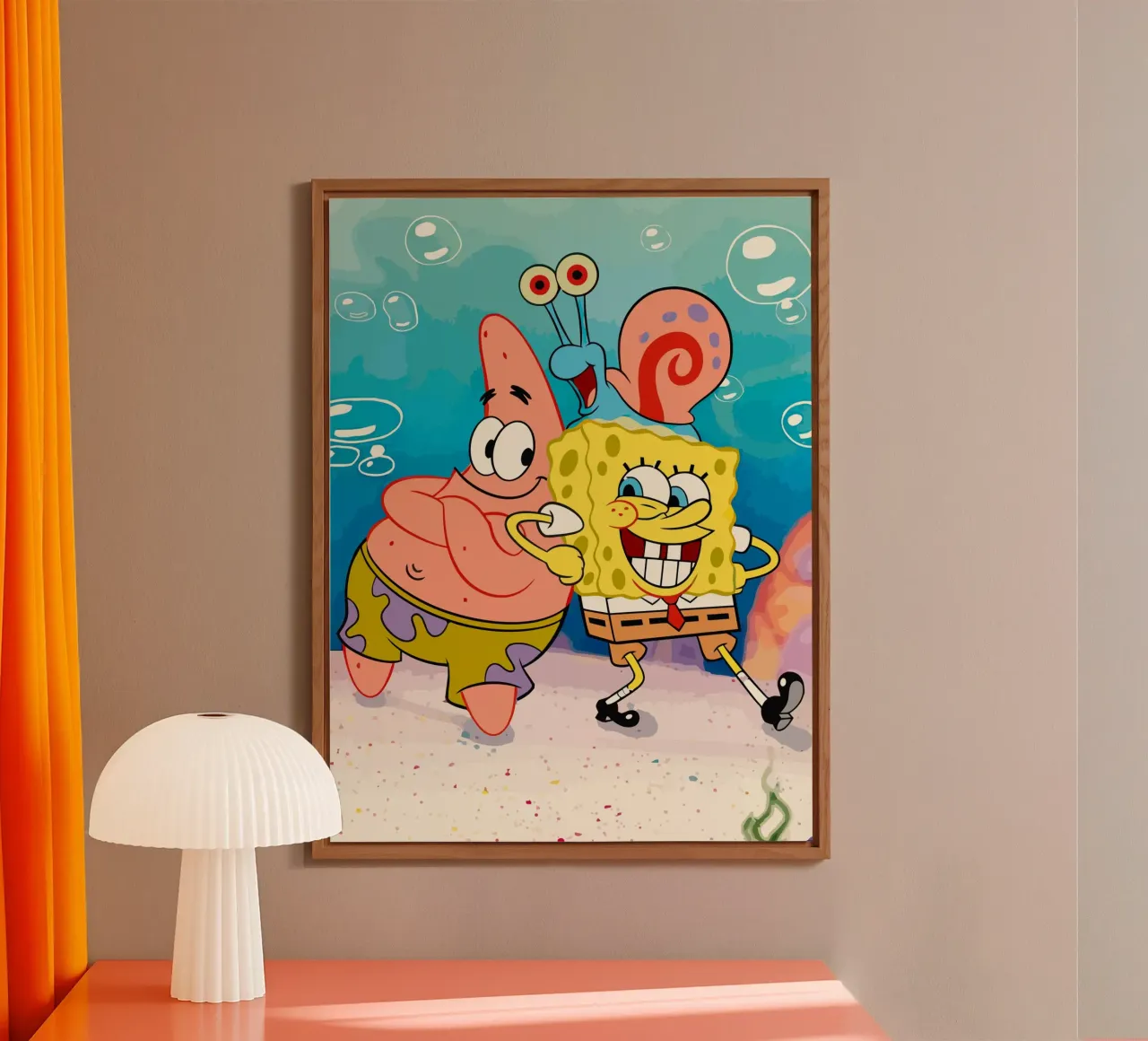 Spongebob and Patrick alluminio dibond da Dumery Art
