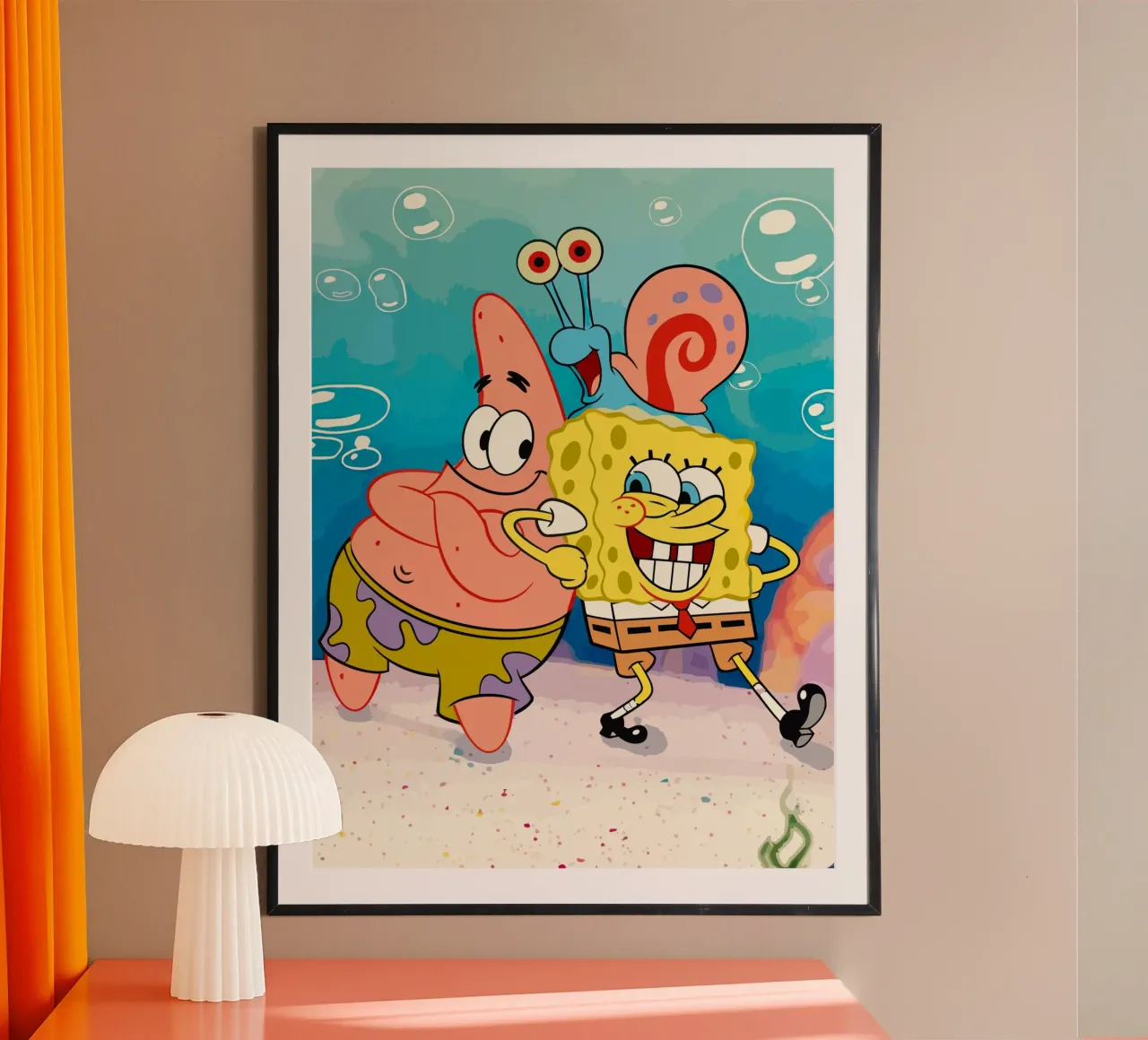 Spongebob and Patrick carta hahnemühle da Dumery Art