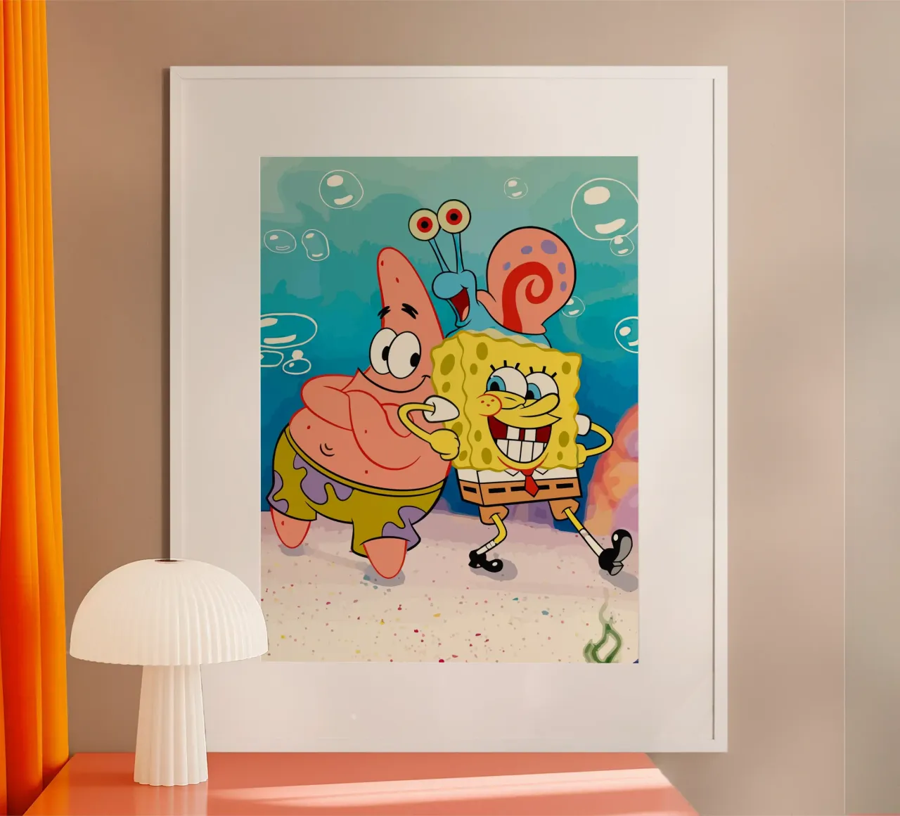 Spongebob and Patrick carta hahnemühle da Dumery Art