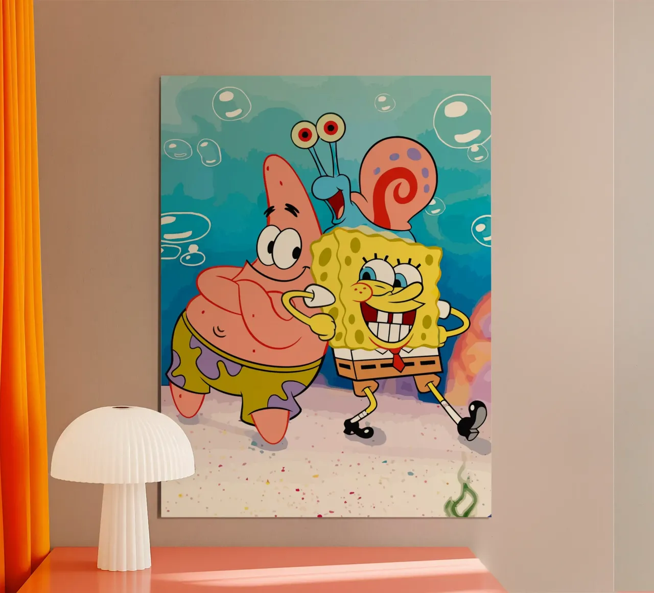 Spongebob and Patrick carta hahnemühle da Dumery Art