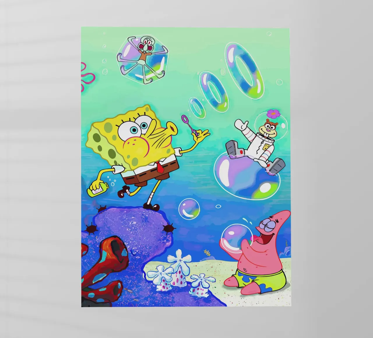 Spongebob and Friends Play Bubble pellicola backlit da Dumery Art