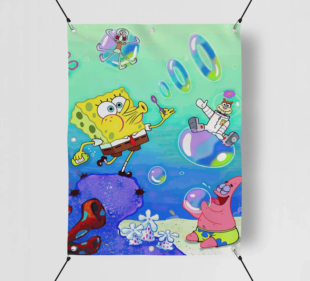 Spongebob and Friends Play Bubble telo in pvc da Dumery Art
