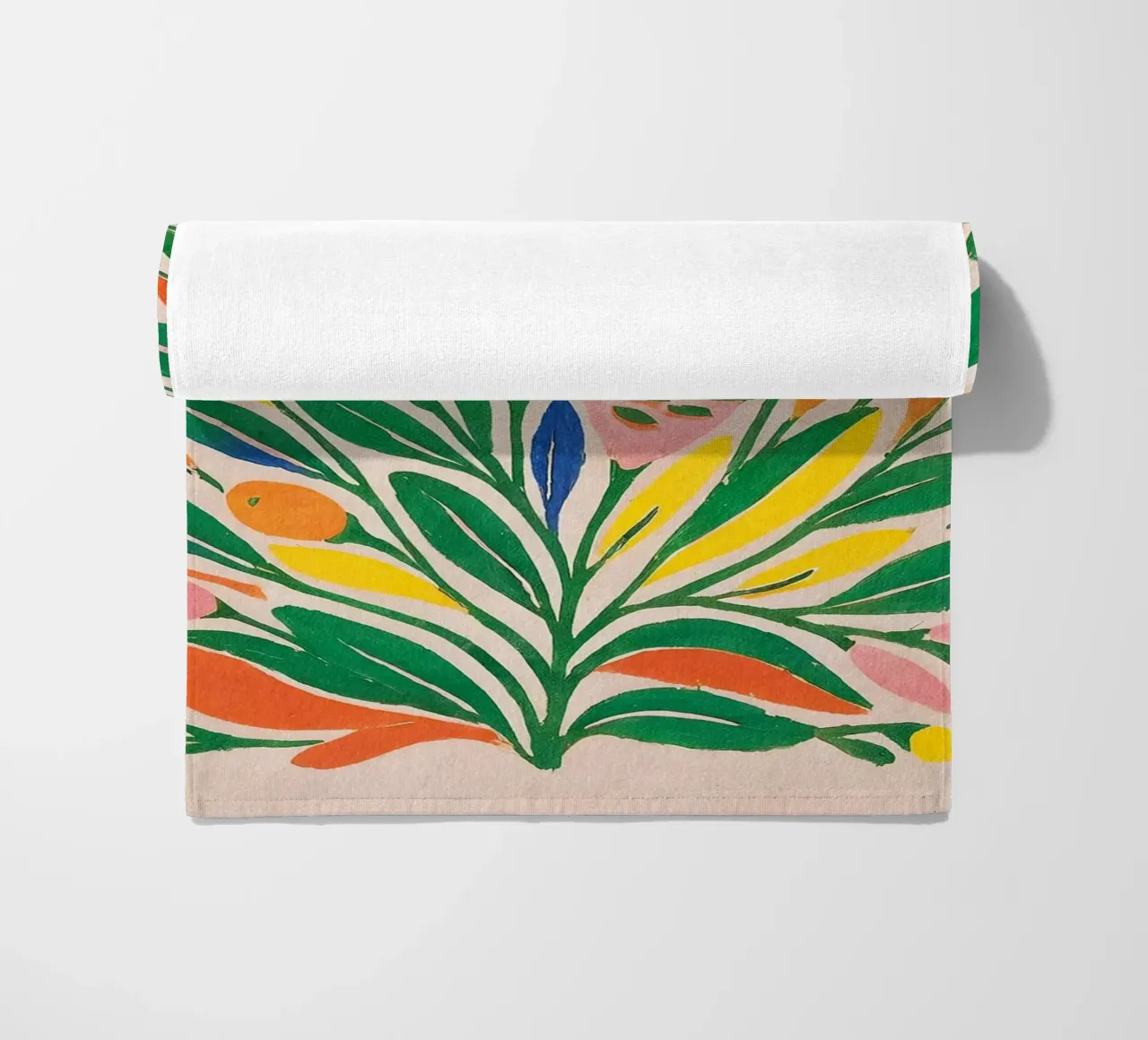 Gioco floreale di colori - Poster botanico in stile Matisse telo mare da Studio Sori