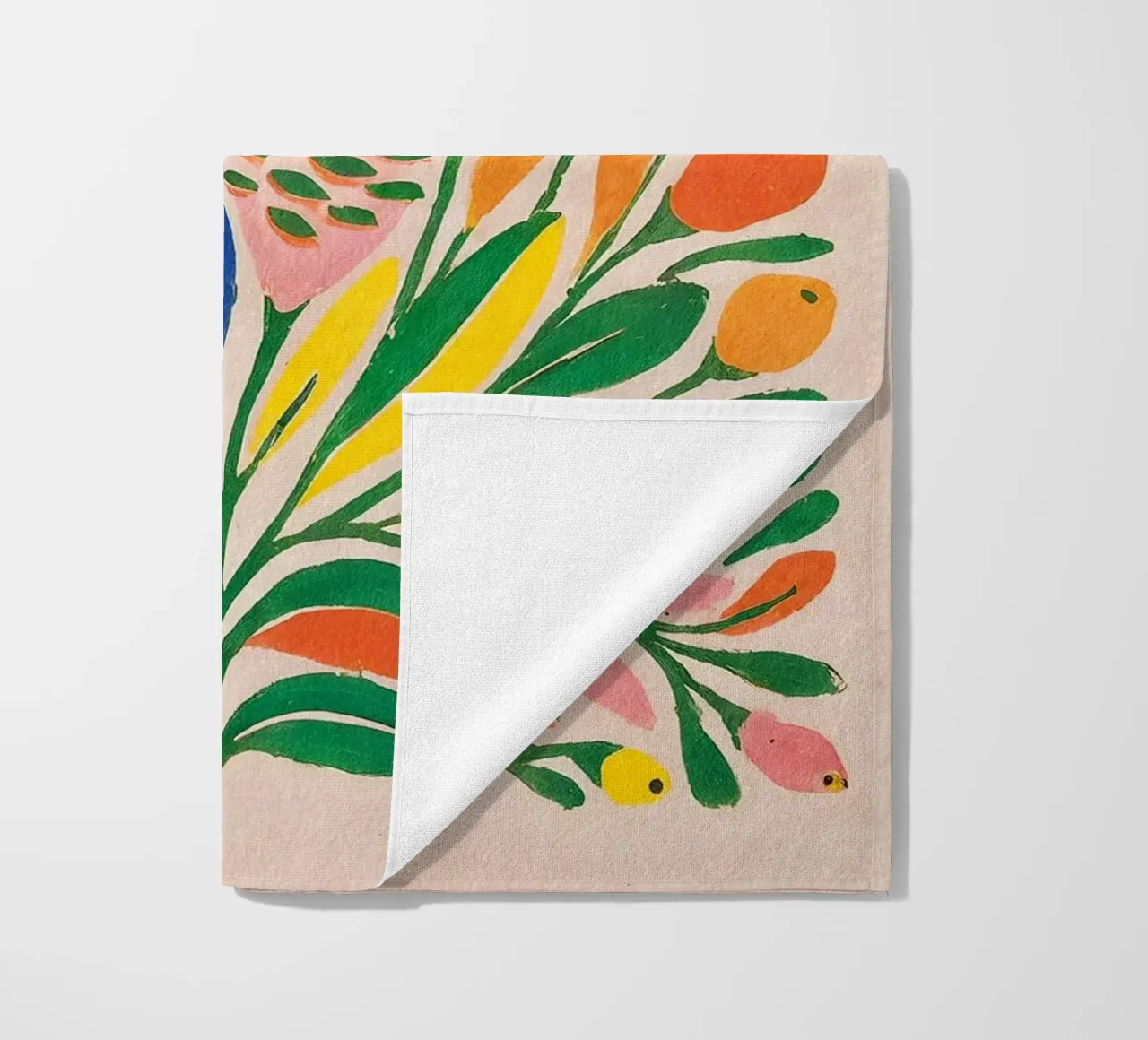 Gioco floreale di colori - Poster botanico in stile Matisse telo mare da Studio Sori