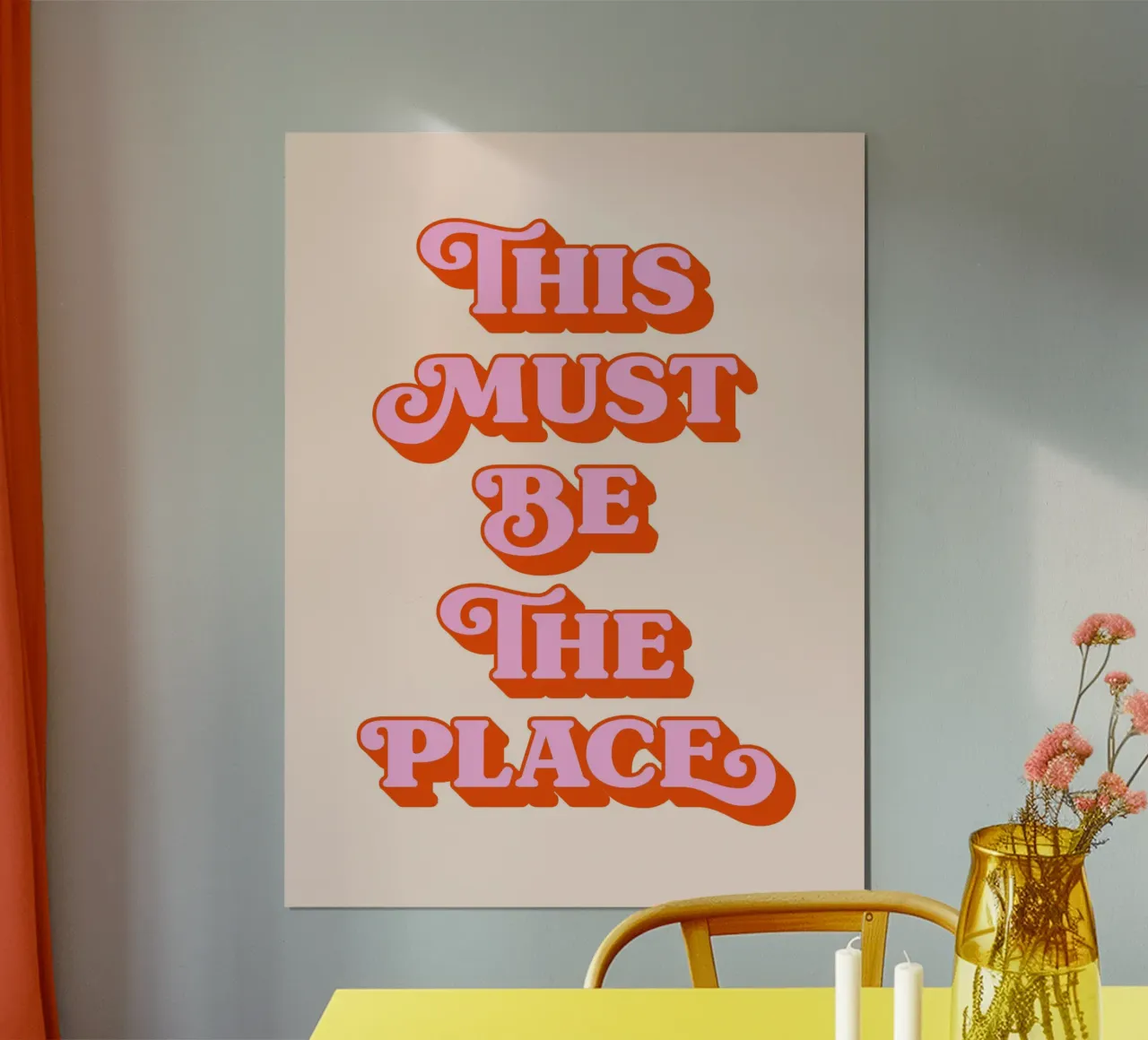 This must be the place (Peach tone) Hahnemühle von Paigaam Studio