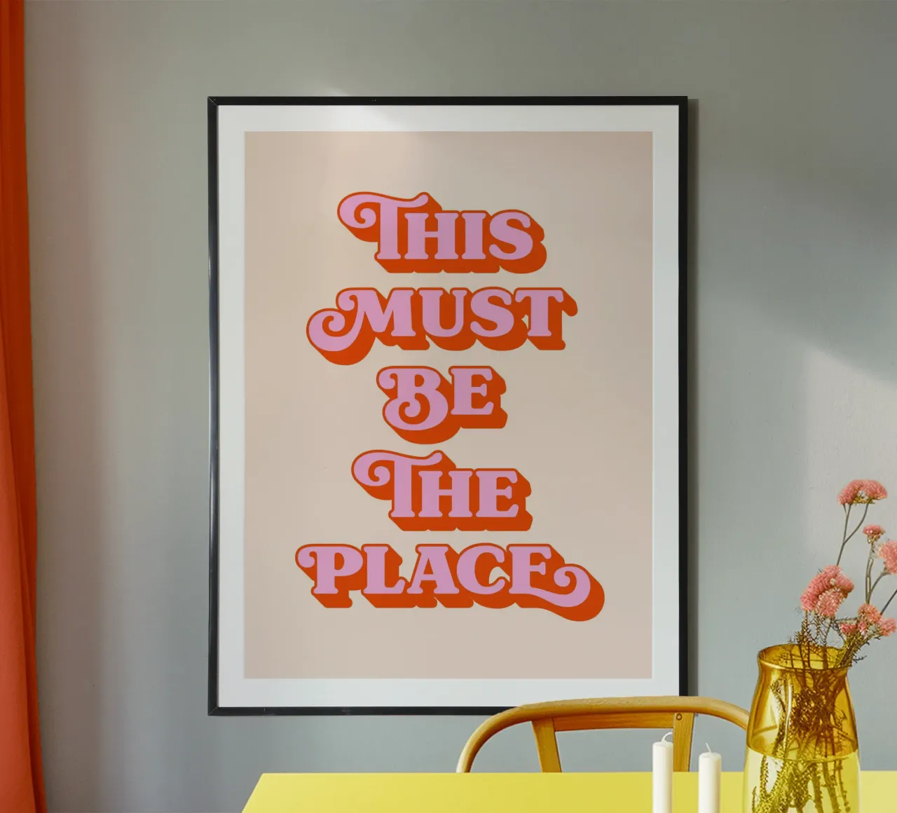 This must be the place (Peach tone) Hahnemühle von Paigaam Studio