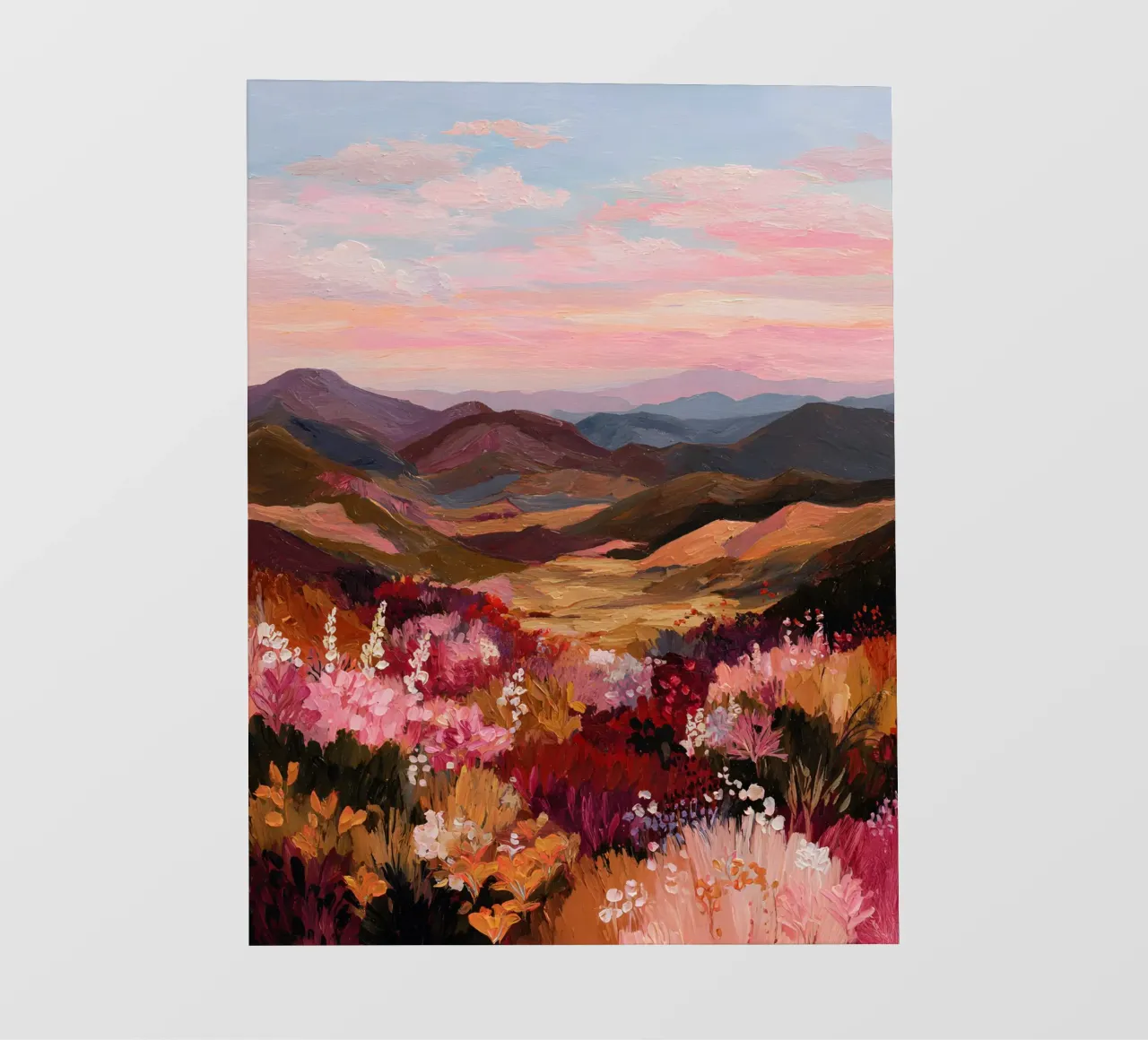 Sunset Valley fotobehang van Gypsy Galleria