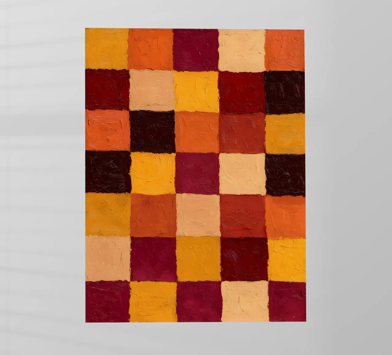 Rustic Checkers pellicola backlit da Gypsy Galleria