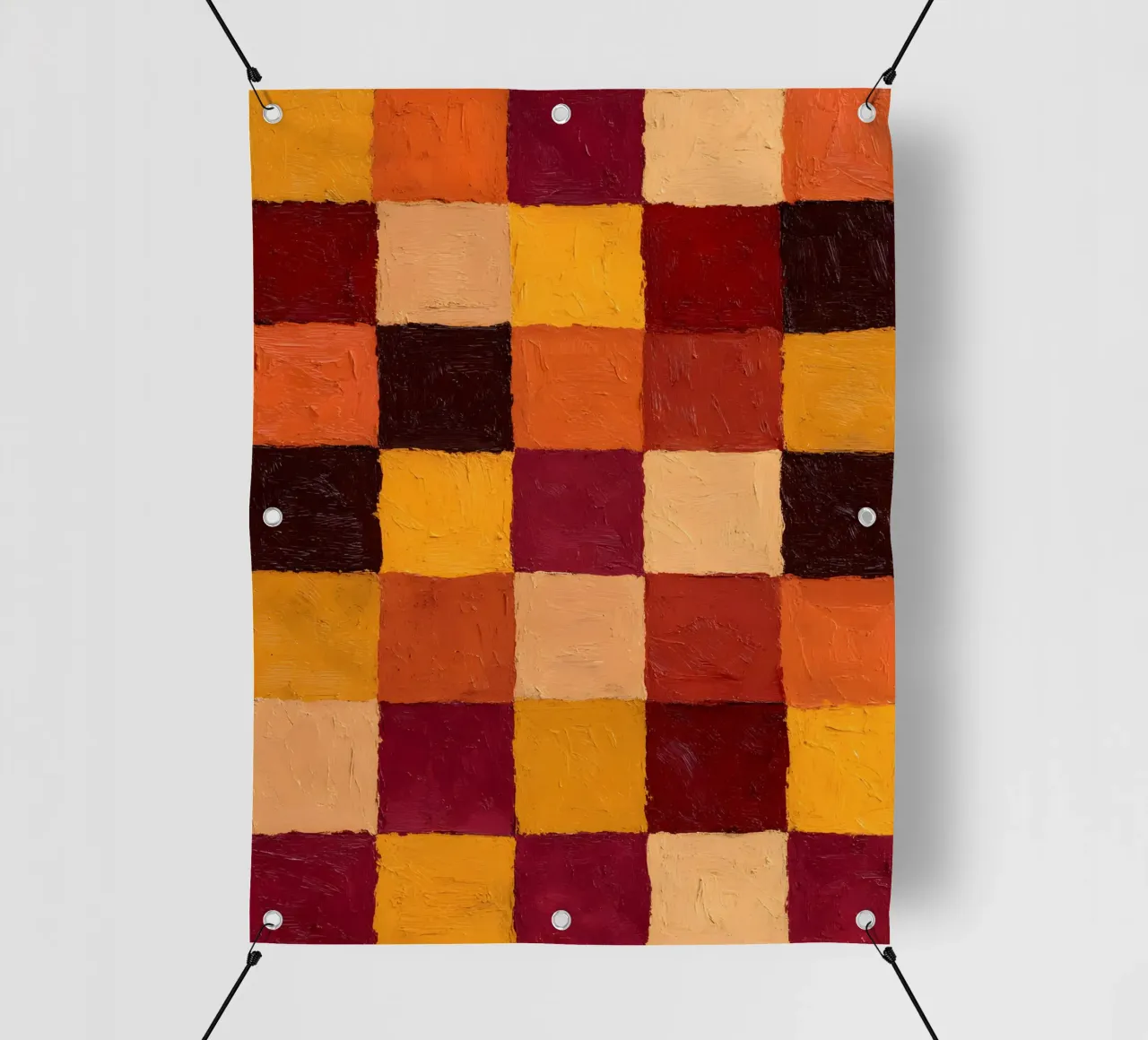 Rustic Checkers telo in pvc da Gypsy Galleria