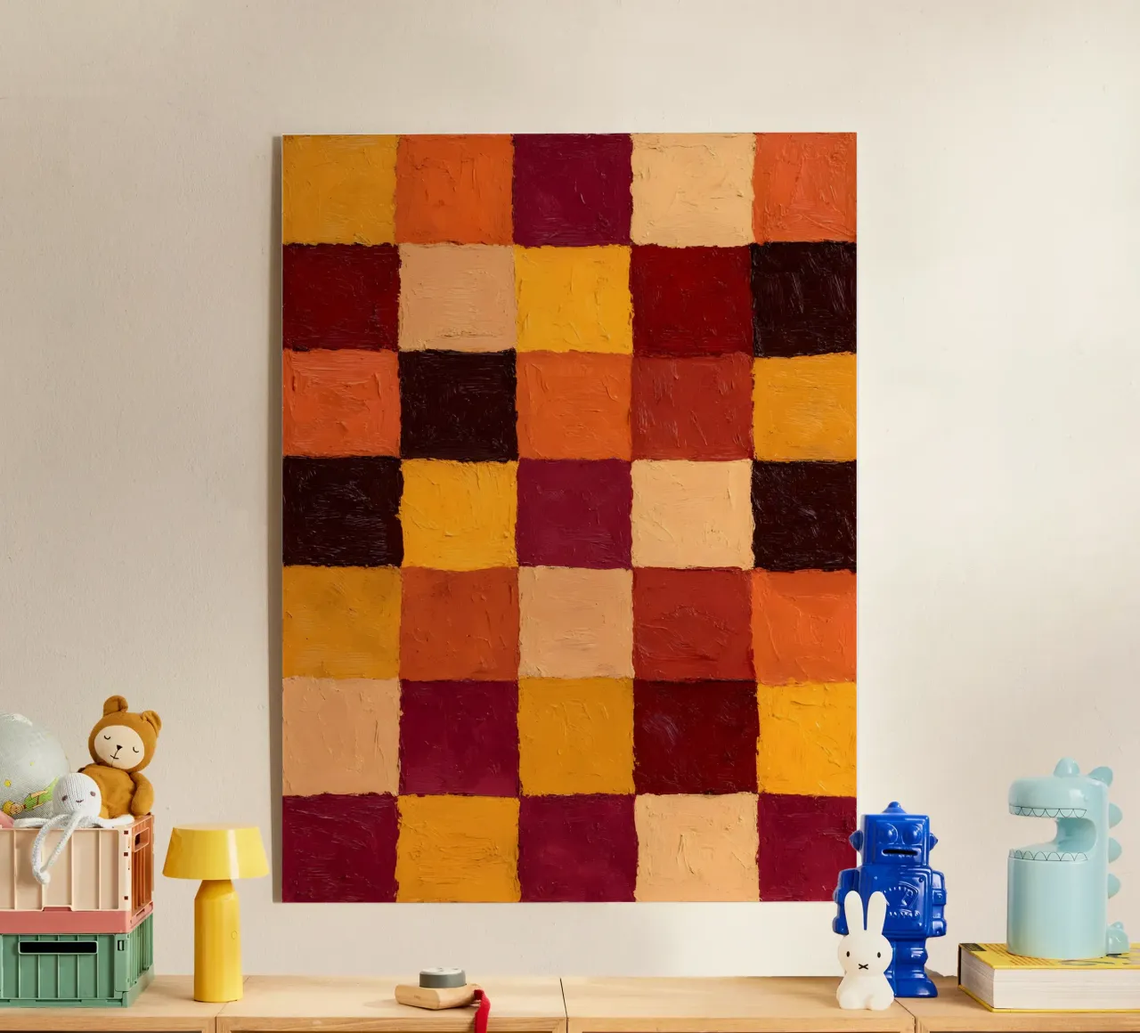Rustic Checkers plexiglass da Gypsy Galleria