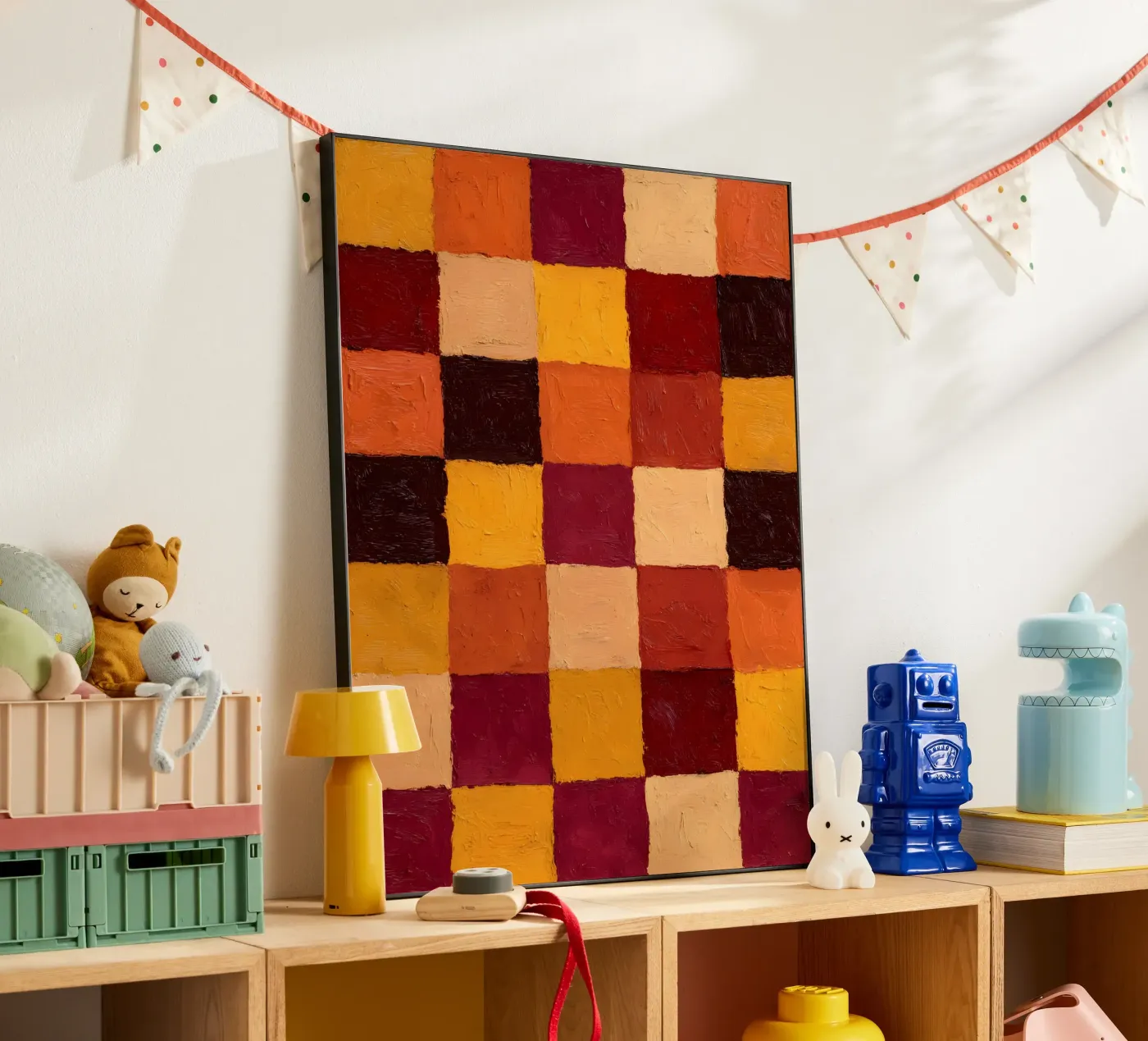 Rustic Checkers alluminio dibond da Gypsy Galleria
