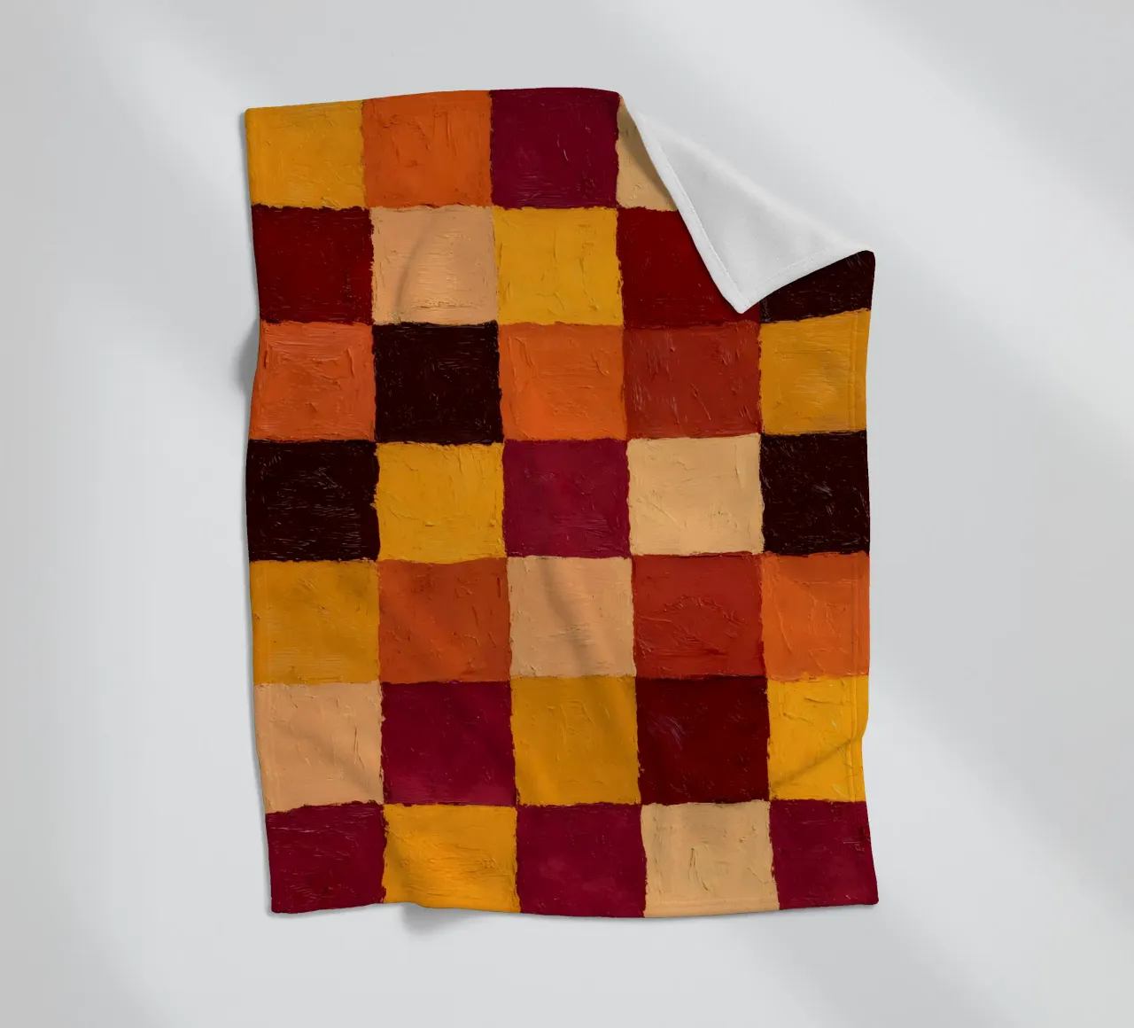 Rustic Checkers coperta in pile da Gypsy Galleria