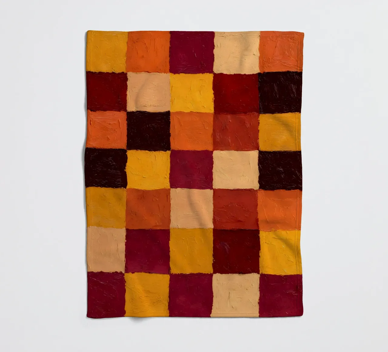 Rustic Checkers coperta in pile da Gypsy Galleria