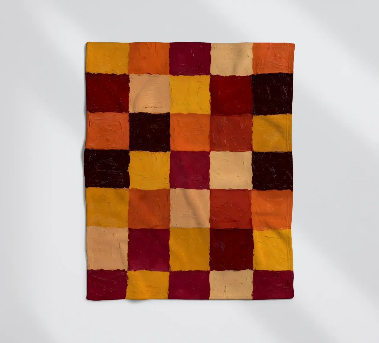 Rustic Checkers coperta in pile da Gypsy Galleria