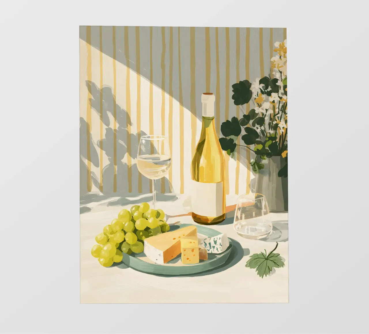 Wine & Cheese telo in pvc da Gypsy Galleria