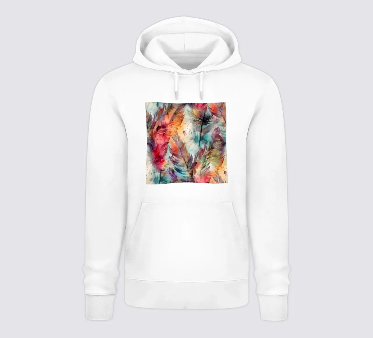 Colori piume felpa con cappuccio da Justyna Jaszke JBJart