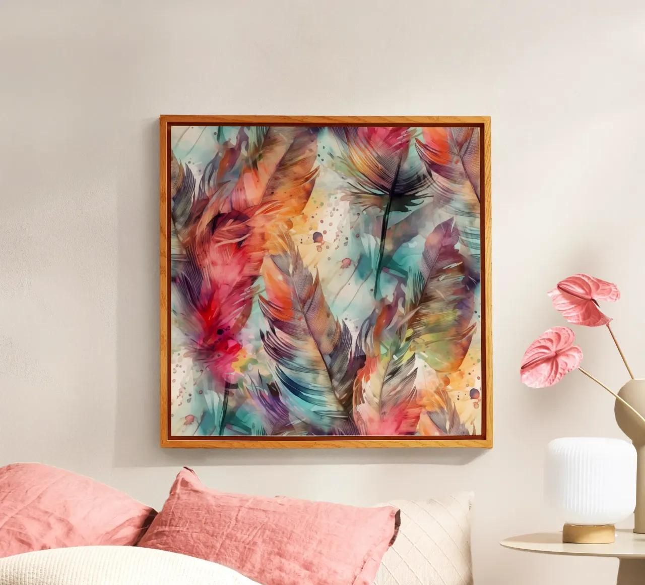 Colori piume plexiglass da Justyna Jaszke JBJart