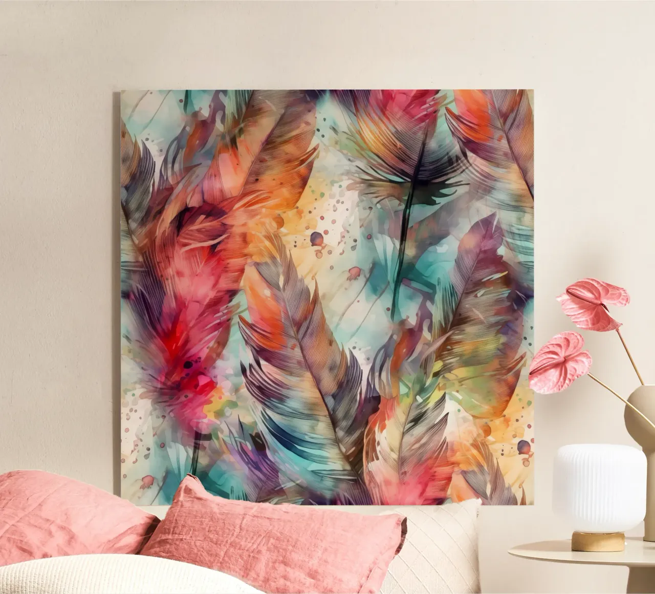 Colori piume plexiglass da Justyna Jaszke JBJart