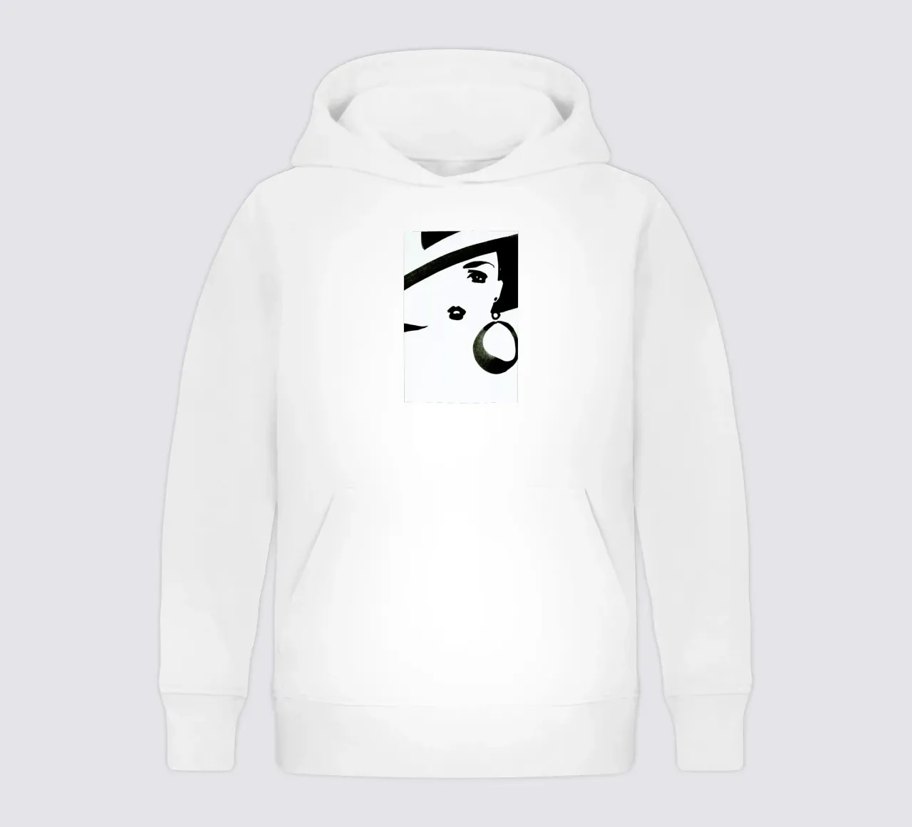 Face Nr. 3 kinder hoodie van Ekaterina Koroleva