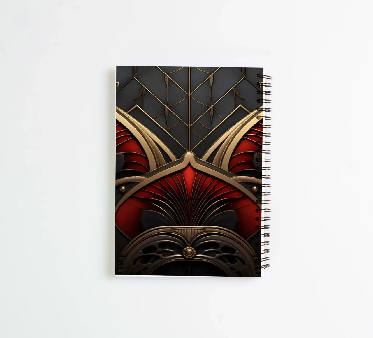 Art Deco 02 spiral notebook by M-Ulrich-Digital Art