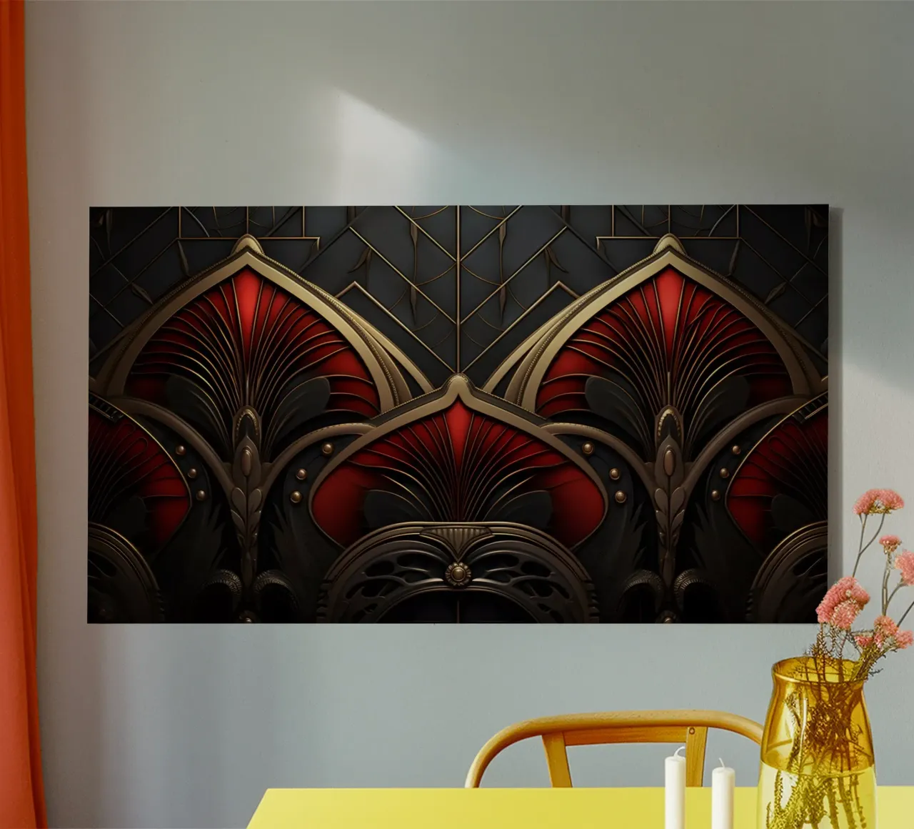 Art Deco 02 canvas by M-Ulrich-Digital Art