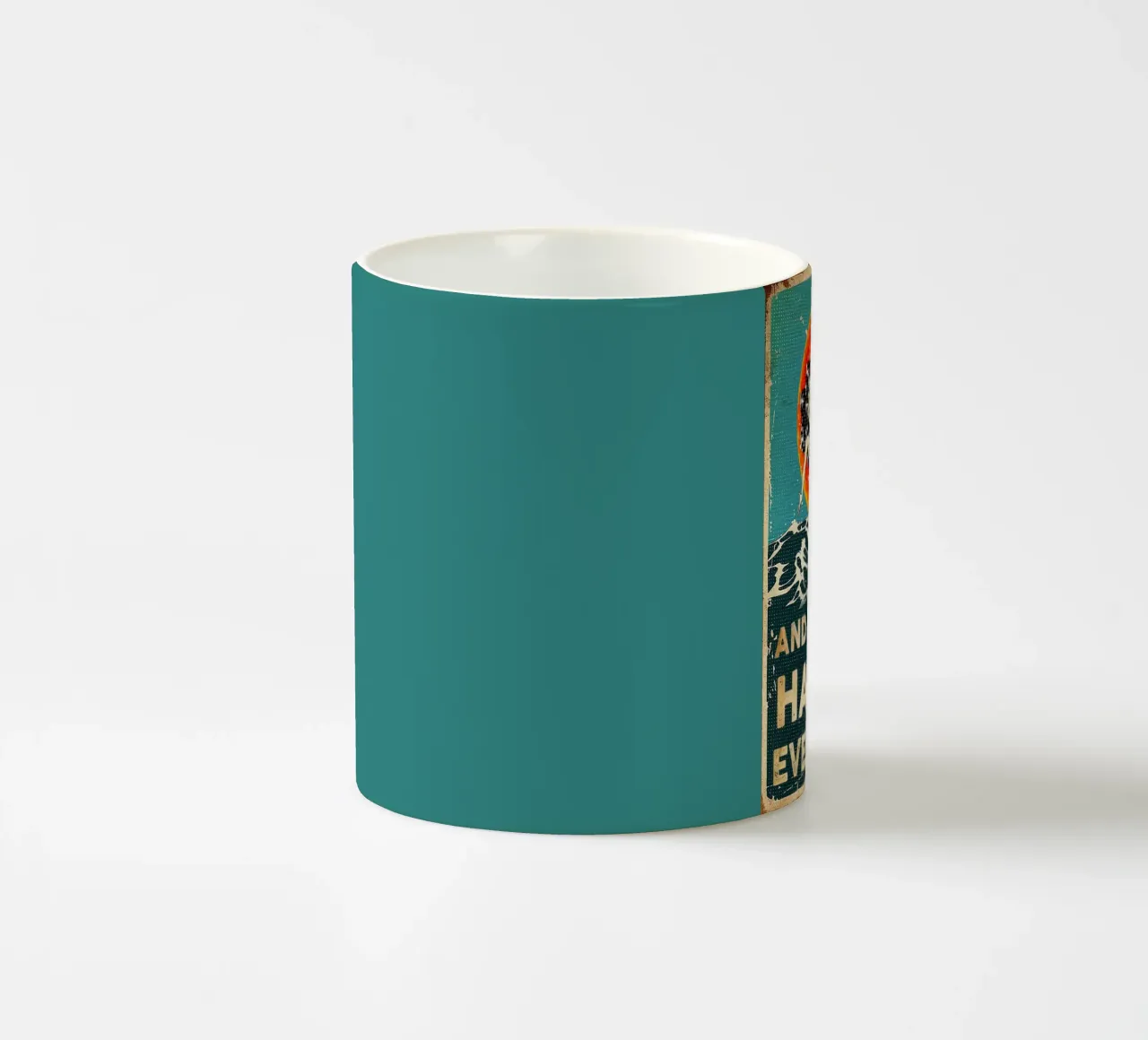 Ha vissuto felicemente tazza in ceramica da Oliver Ethan
