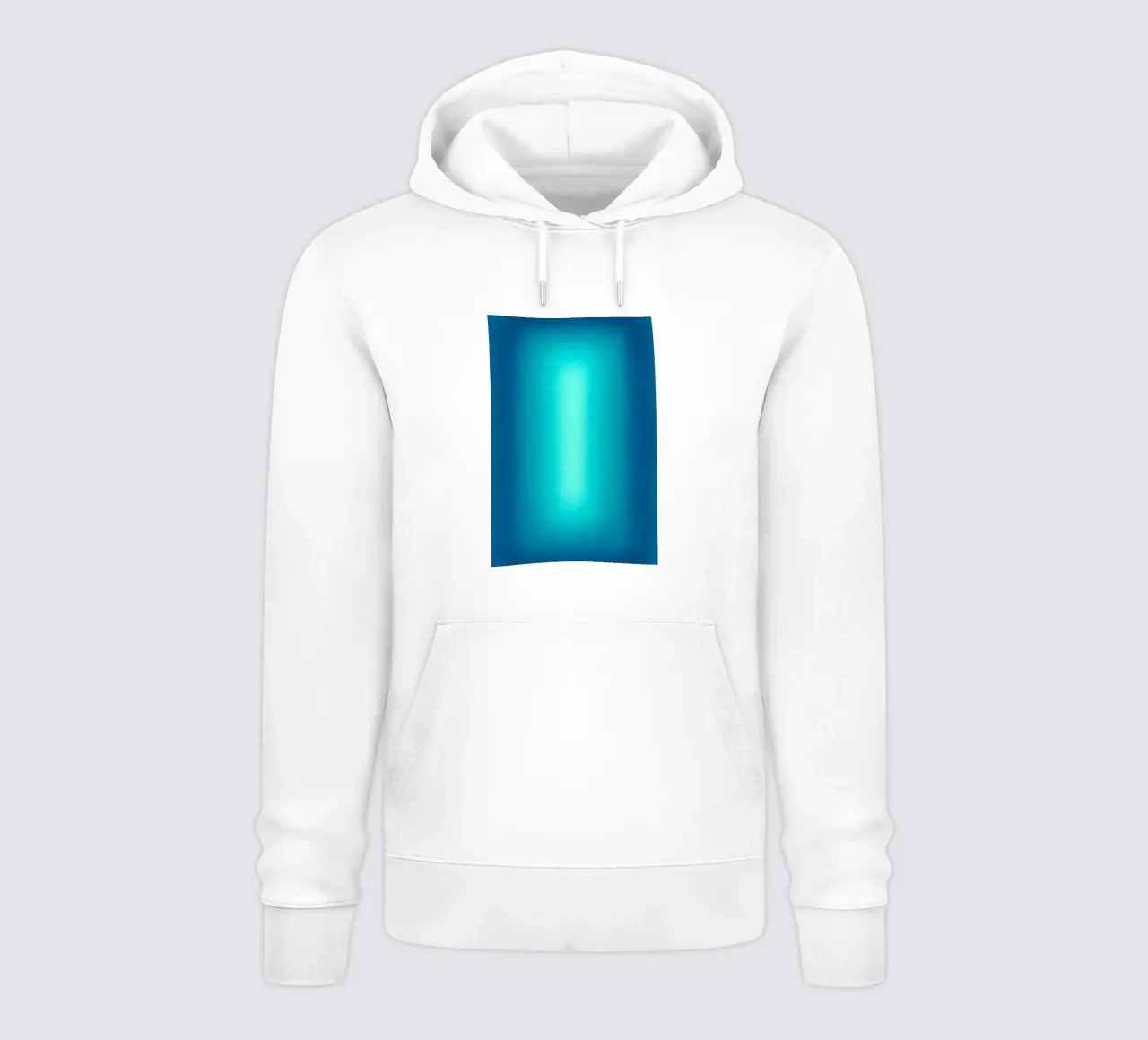 Gradient Glow Art - Centro di luce in blu e turchese felpa con cappuccio da SMPLE