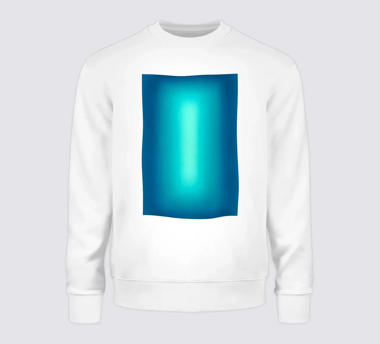 Gradient Glow Art - Centro di luce in blu e turchese felpa da SMPLE