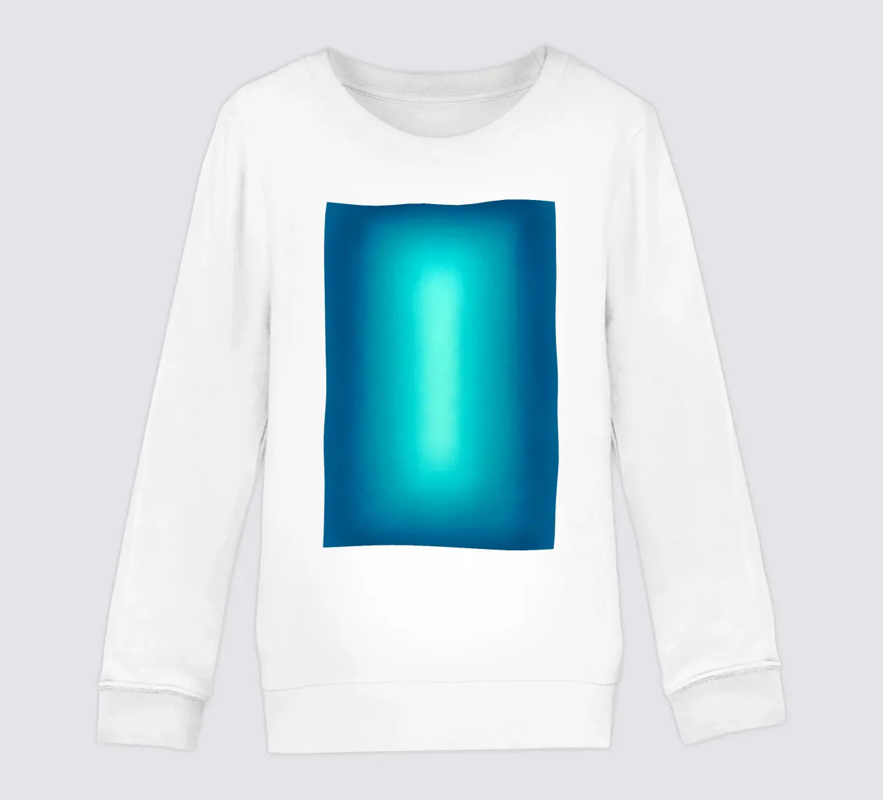 Gradient Glow Art - Centro di luce in blu e turchese felpa bambino da SMPLE