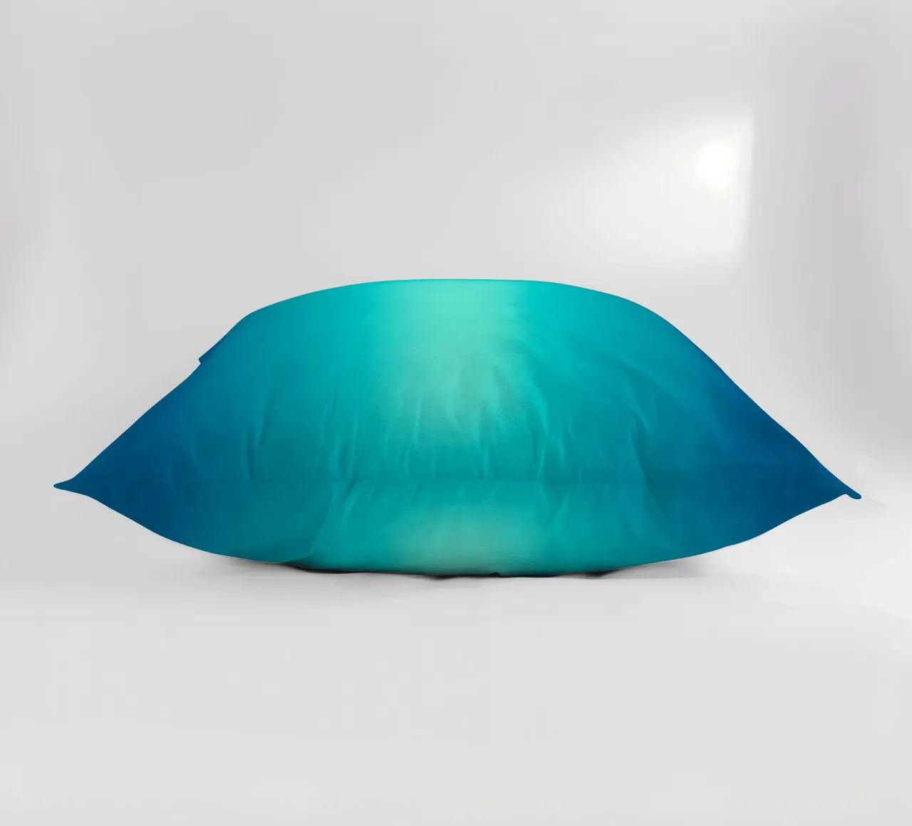 Gradient Glow Art - Centro di luce in blu e turchese cuscino da SMPLE