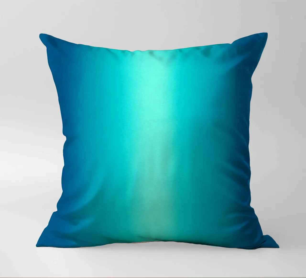 Gradient Glow Art - Centro di luce in blu e turchese cuscino da SMPLE