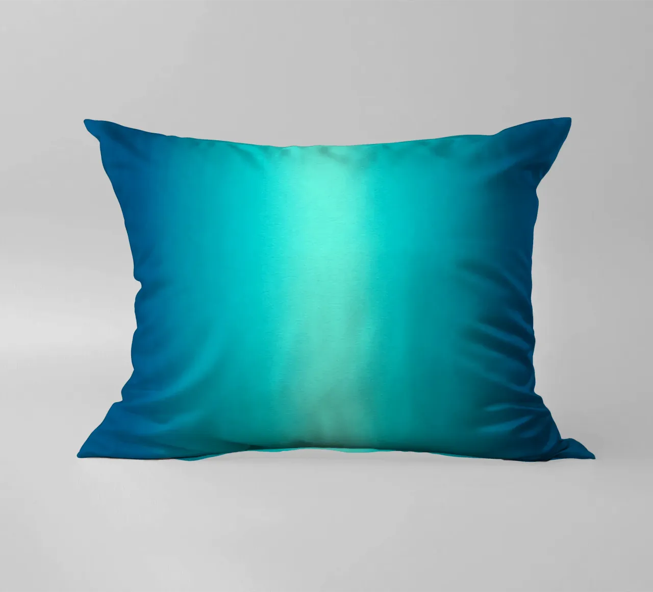 Gradient Glow Art - Centro di luce in blu e turchese cuscino da SMPLE