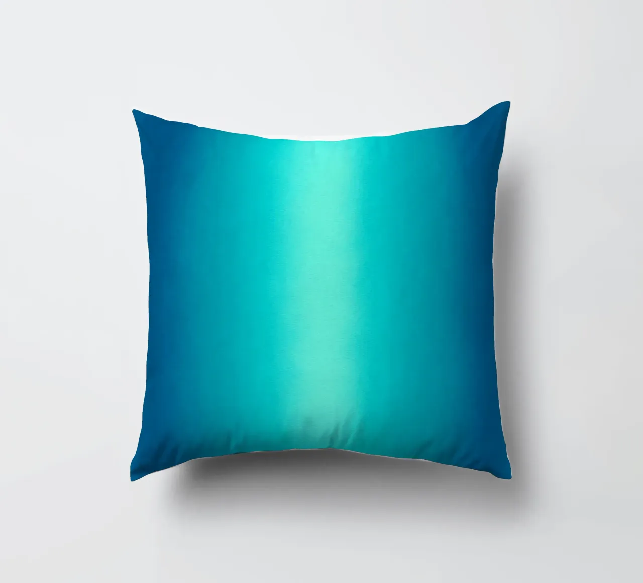 Gradient Glow Art - Centro di luce in blu e turchese cuscino da SMPLE