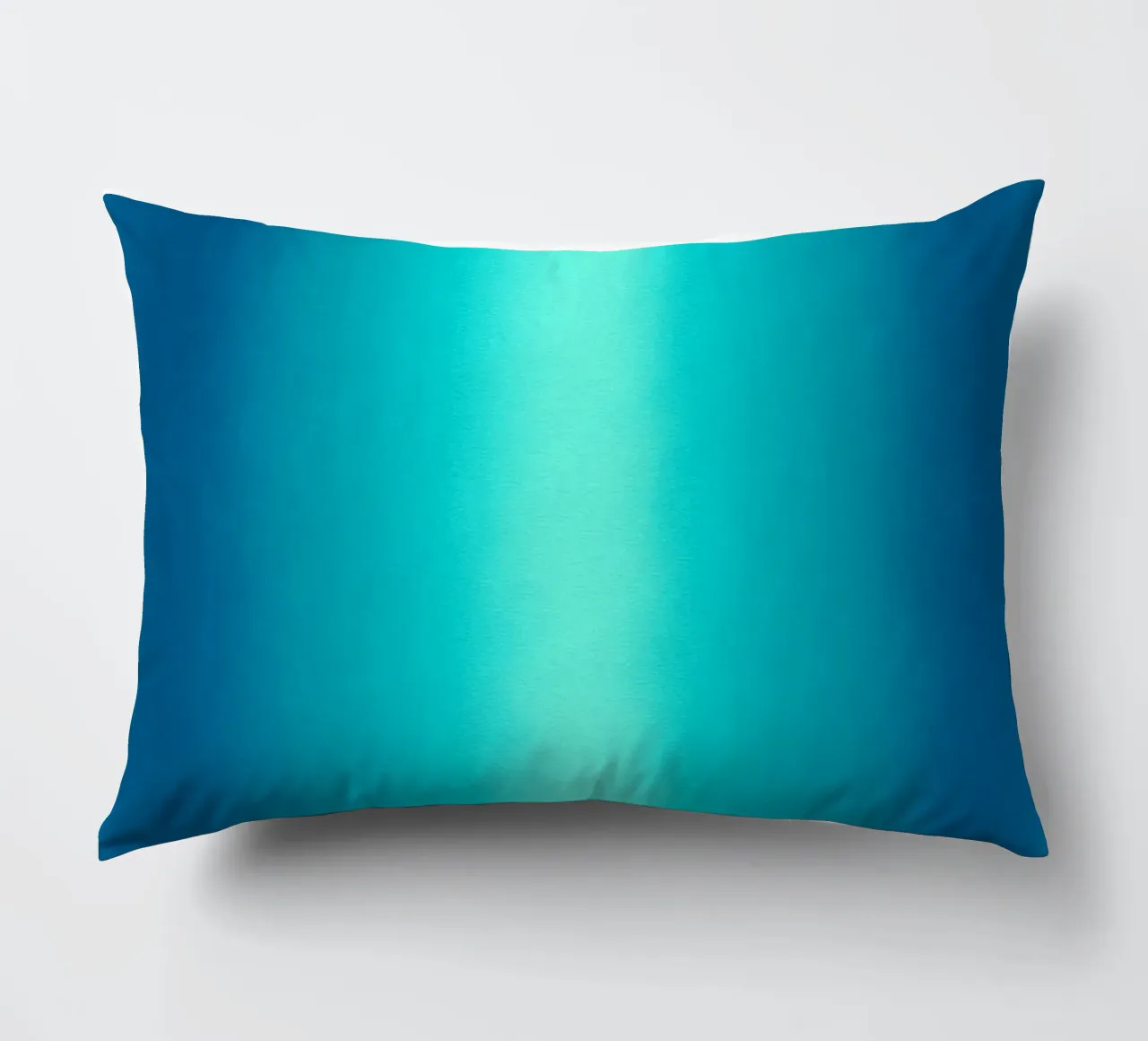 Gradient Glow Art - Centro di luce in blu e turchese cuscino da SMPLE
