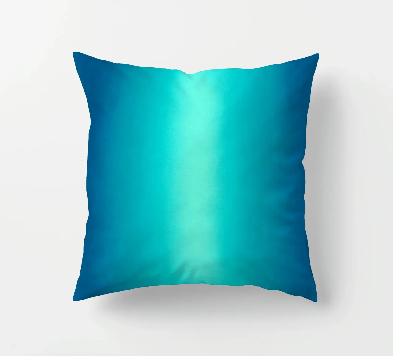 Gradient Glow Art - Centro di luce in blu e turchese cuscino da SMPLE