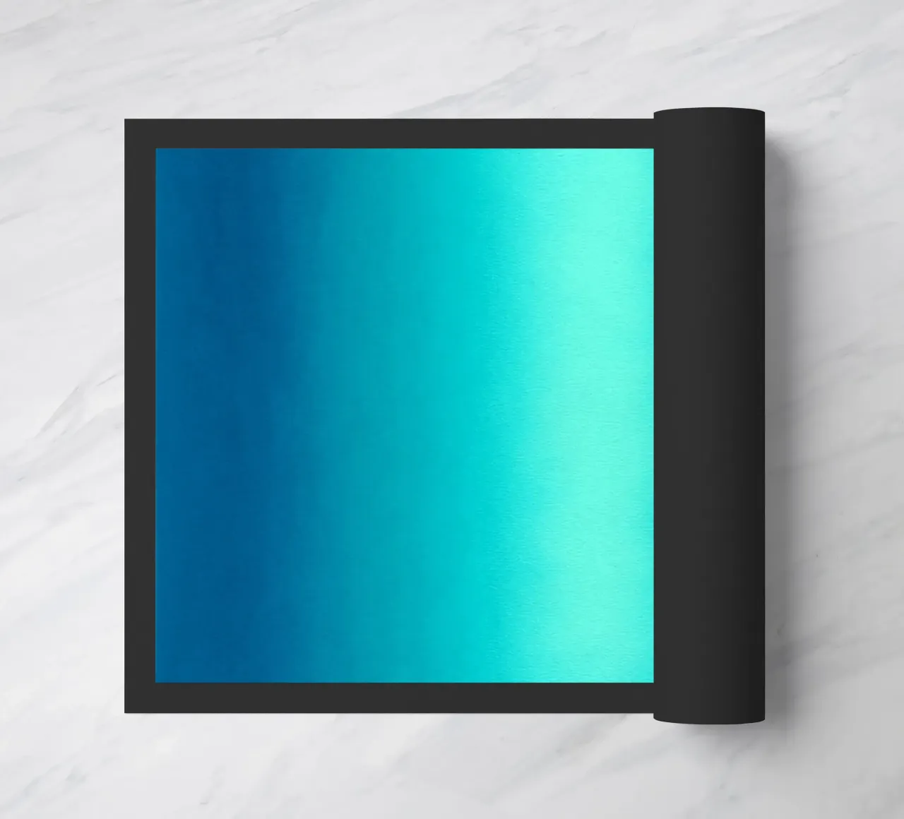Gradient Glow Art - Centro di luce in blu e turchese zerbino da SMPLE