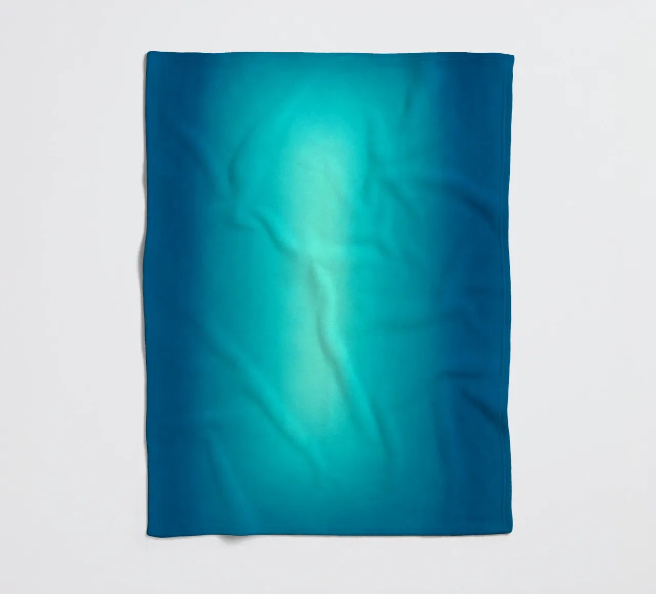 Gradient Glow Art - Centro di luce in blu e turchese coperta in pile da SMPLE