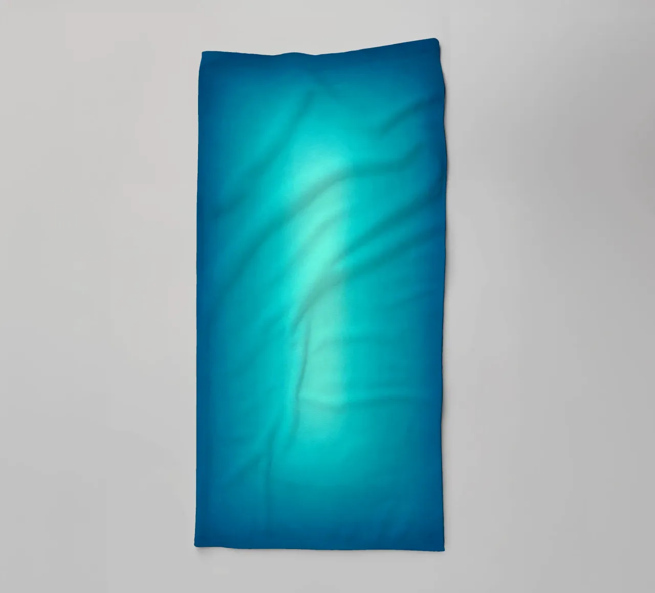 Gradient Glow Art - Centro di luce in blu e turchese asciugamano da bagno da SMPLE