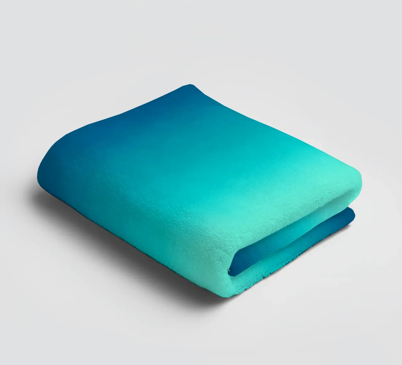 Gradient Glow Art - Centro di luce in blu e turchese asciugamano da bagno da SMPLE
